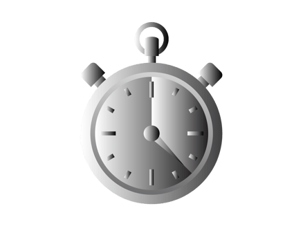 Gradient gray stopwatch timer icon png