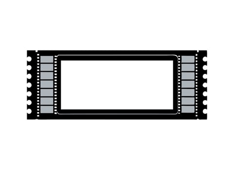 Vintage Film Strip Frame Illustration - Classic Cinema Design vector