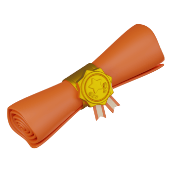 3D render, Diploma for Academic Achievement, Icon Illustration png