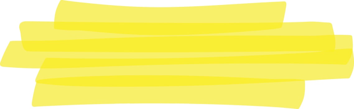 Overlapping strokes of bright yellow highlighter create a dynamic and textured background, infusing the design with vibrant color and captivating visual interest vector