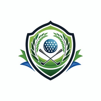Golf logo design template vector