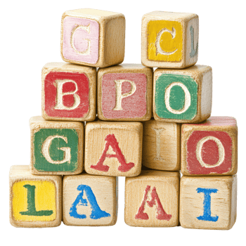 Colorful wooden alphabet blocks stacked creatively for educational play and learning activities indoors, ABC Blocks Isolated png