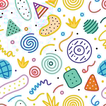seamless pattern on a white background vector