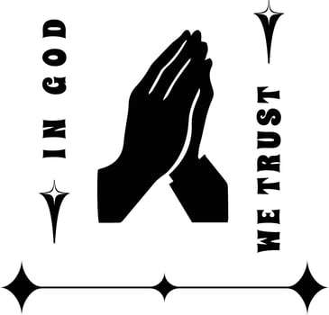 In God We Trust T Shirt Design vector