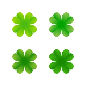 clover leaf icon collection design illustration vector