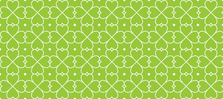 green playful line clover pattern beautiful grapgic design vector