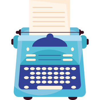 poetry writing on typewriter png