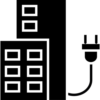 building electronic system silhouette png