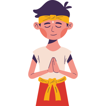 nyepi man prayer png