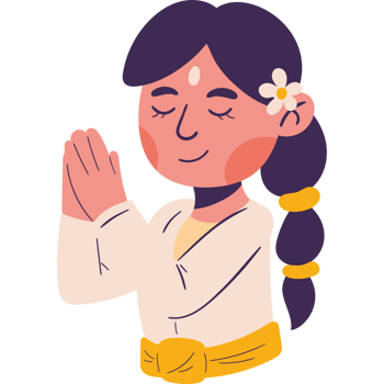 nyepi female prayer png