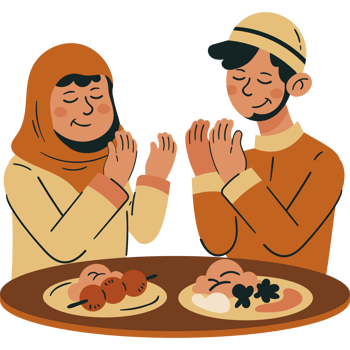 iftar ramadan celebration couple png