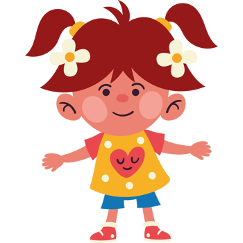 little girl wearing spring clothes png