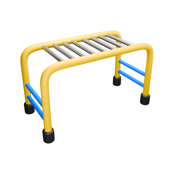 3d illustration monkey bars in playground for children png