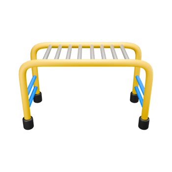 3d illustration monkey bars in playground png