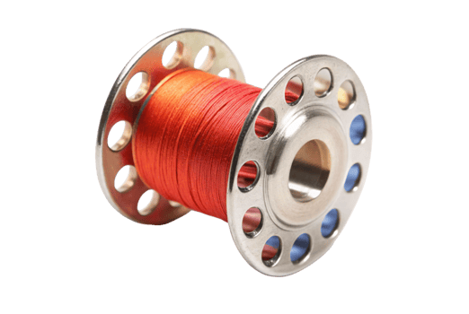 Bobbin holder keeps thread neat and easily accessible png