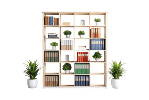 Bookcase solutions for small spaces and stylish storage png