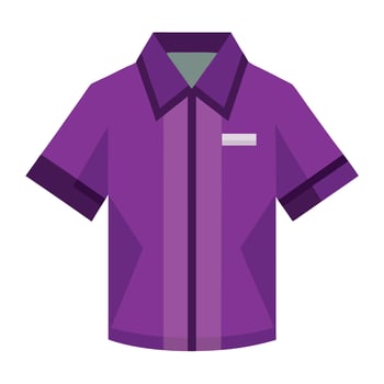 Cool Purple Mens Tennis Shirt Cartoon Illustration vector