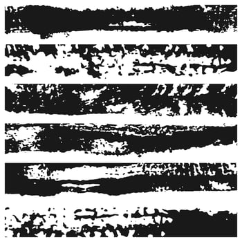 Grunge brush strokes. Paint edges, looped vertically ink borders. Black paintbrush, Hand drawn dirty striped background vector