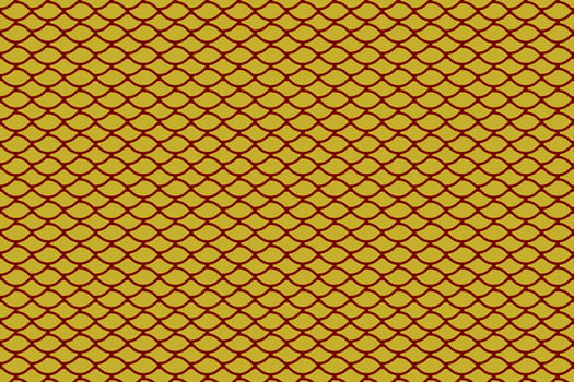 Chinese New Year background, which is a pattern of scales of a snake, animal of the Chinese zodiac for the year of the snake or small snake. Metallic grid with gold texture designed as stylish pattern vector