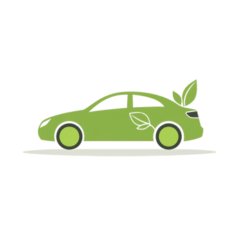 Green Eco Friendly Car Design Illustrative Image png