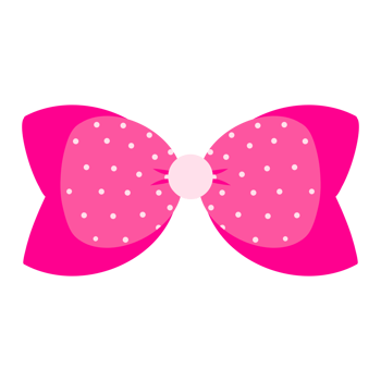 Illustration of a dark pink bow with many small dots inside, conveying femininity, elegance and happiness. Bows can convey celebration, decoration and are also suitable for various creative works. png
