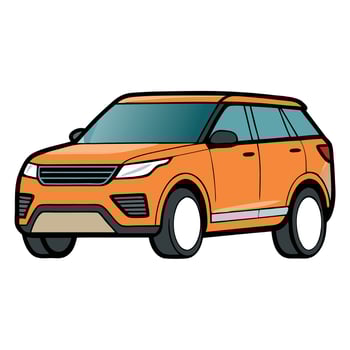 Isolated Automotive Design in vector