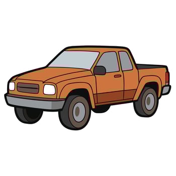 Modern Car Illustration in Style vector