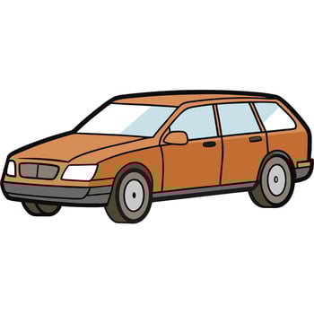 Car Design with Isolated Background vector