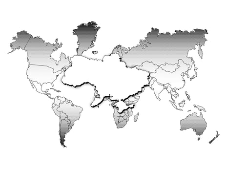 World Mad depicting - Ukraine vector