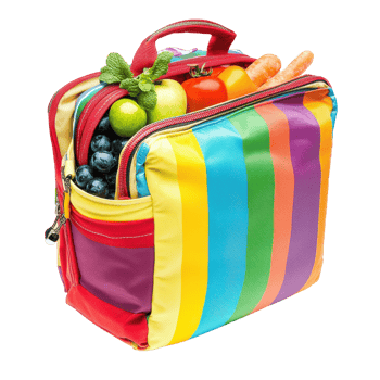 Picnic Backpack Food on transparent background. png