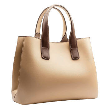 Leather Handbag Fashion on transparent background. png