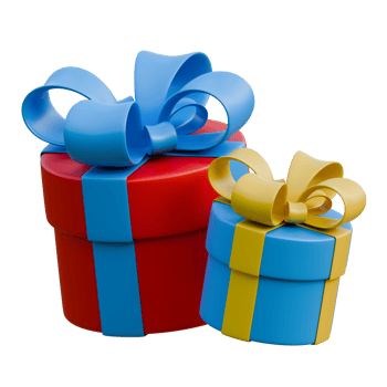 Gift Boxes with Ribbons png