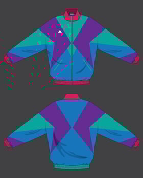 jacket apparel design colorful vector