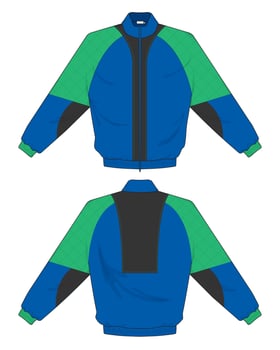 modern jacket design color mock up vector