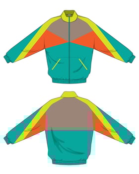 colorful template design of jacket vector