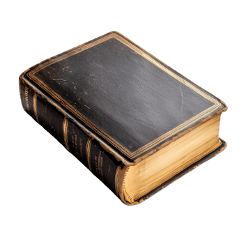 Holy bible book top view isolate on transparent background png