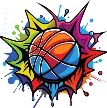 A BasketBall logo vector