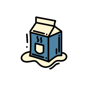 Milk hand draw icon png
