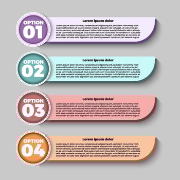 Infographic business banner template design vector