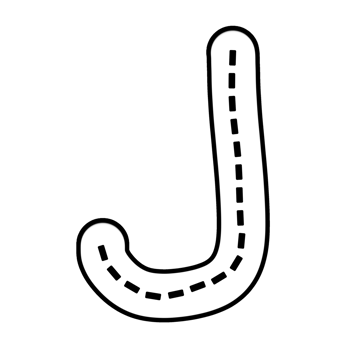 Hijaiyah Letter Lam Tracing png