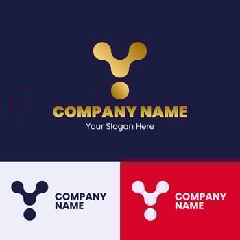 Letter Y Gold Luxury Monogram Concept vector