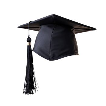 a graduation cap with a tassel on it png