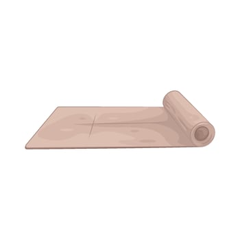yoga mat illustration vector