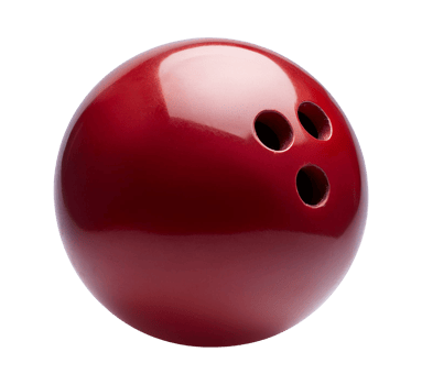 red bowling ball on a transparent background png