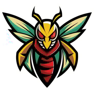 Hornet logo artwork vector