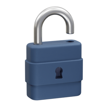 Locked padlock icon. Lock icon illustration 3d render png