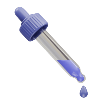 Dropper icon 3d rendering illustration png