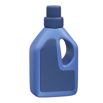 Detergent bottle 3D Icon. Detergent pack icon 3d rendering illustration png