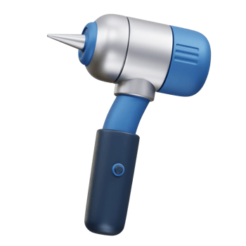 Dental drill icon illustration 3d png