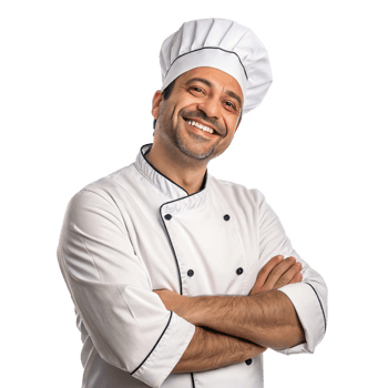 chef smiling with arms crossed png